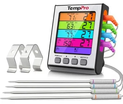 Zdjęcie produktu dla Termometr cyfrowy do mięsa 4 sondy thermopro grilla piekarnika