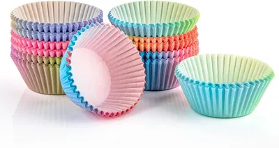 Produktbild von Muffinförmchen 300 Stück, Papier Cupcake Formen, antihaftbeschichtet, wiederverwendbar, für Hochzeit