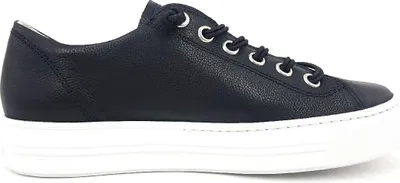 Imagen del producto de Zapatos deportivos para mujer de Paul Green, tipo botín con cordones, diseño deportivo, modelo bajo, color negro, para uso diario