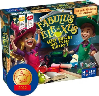 Obrázek produktu pro HUCH! Fabulus Elexus experimentální sada rodinná hra, pro mladé kouzelníky