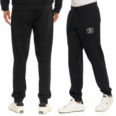 Produktbild von Klassische Herren-Jogginghose aus Baumwolle mit Taschen, MORAJ L, schwarz