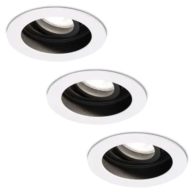 Produktbild von hoftronic LED Einbaustrahler 3x4W GU10 345lm 6500K Weiß IP20 Schwenkbar