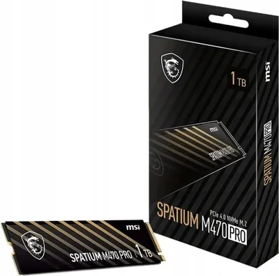 Zdjęcie produktu dla Ssd M.2 Pcie Nvme Laufwerk Msi Spatium M470 Pro 1Tb 6000/4500Mb/S 950K Iops