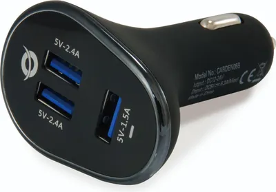 Immagine prodotto di Conceptronic CARDEN06B Caricabatteria USB per auto a 3 porte da 31,5 W