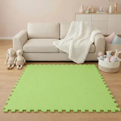 Produktbild von 9 Teile Baby Kinder Puzzlematte ab Null - 30x30 Puzzle Spielmatte Krabbelmatte, KI-generiertes Bild