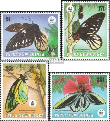 Produktbild von Briefmarken Papua-Neuguinea 1988 Mi 574-577 (kompl.Ausg.) postfrisch Vogelfalter