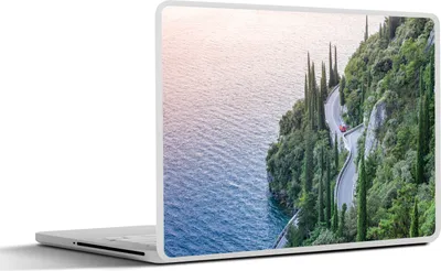 Produktbild von MuchoWow® Laptop Aufkleber Sticker Cover Gardasee - Straße - Berge 36.5x27.5 cm - Laptop-Sticker