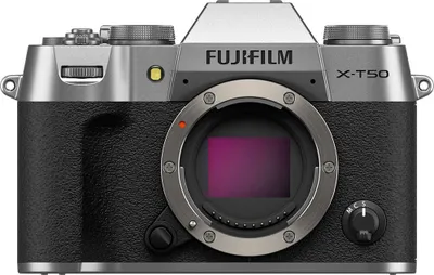 Produktbild von Fujifilm X -T50, 40,2 MP, 7728 x 5152 Pixel, X-Trans CMOS 5 HR, 6.2K, Touchscreen, Silber