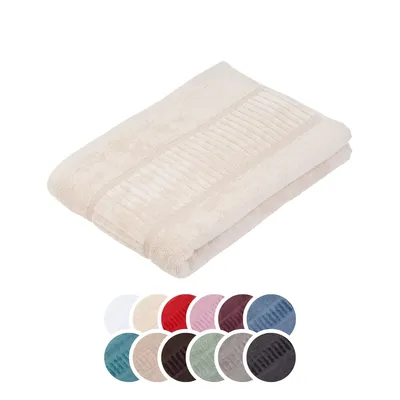 Produktbild von liebling Badetuch Bio Baumwolle, Serie Organic, 500 gr. / m², 100 x 150 cm, 60 Grad, knitterarm, formstabil, saugstark, schnelltrocknend, creme