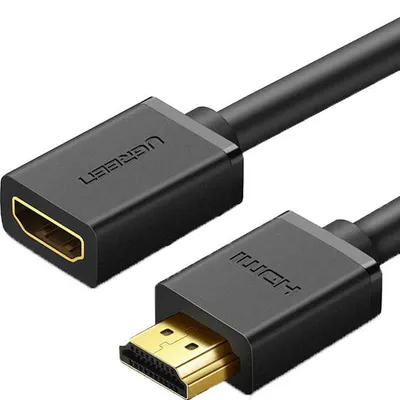 Produktbild von Ugreen 10141, 1 m, HDMI Typ A (Standard), HDMI Typ A (Standard), 3D, 10,2 Gbit/s, Schwarz
