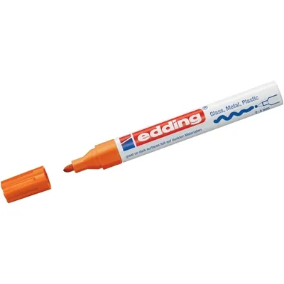 Produktbild von Edding 750, Orange, Orange, Weiß, 1 Farben, Rundspitze, Rund, 2 mm