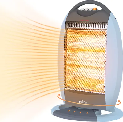 Produktbild von Homelux Heizstrahler 3 Heizstufen Halogen Heizgerät, Oszillierendes Halogen Heizung,1200W, Kein Rauschen, Sicherheit Schutz