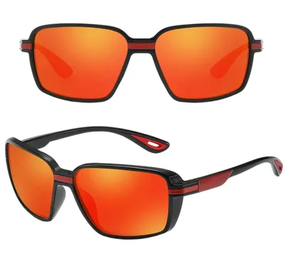 Immagine prodotto di Occhiali da ciclismo Camerazar Sports con lenti polarizzate a specchio, rosso