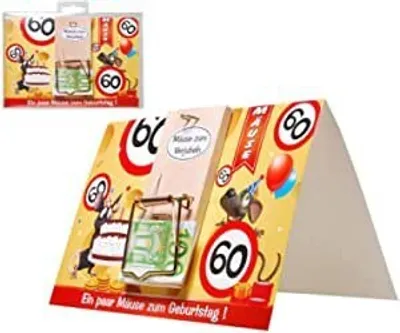 Produktbild von Deko Mausefalle auf Karte 60"