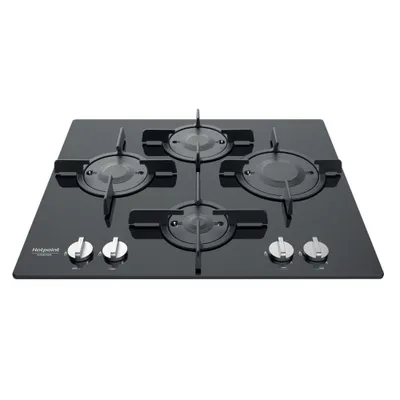 Image de Plaque de cuisson à gaz Hotpoint FTGHG641D/HA 7800W Noir