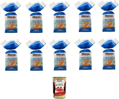 Produktbild von Morato Nuvolatte weiche Milchbrötchen 10x 240gr + Italian Gourmet polpa 400gr