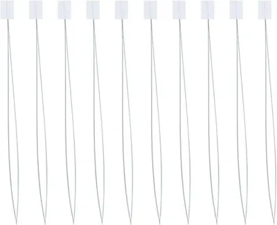 Imagen del producto de Agujas de coser de acero, 10 unidades, 20 cm, para cuentas y costura