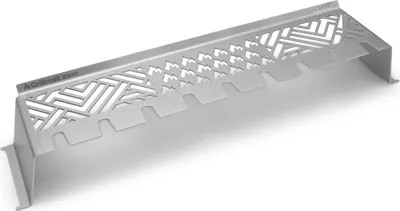 Image de Multistation en acier inoxydable | Grille de maintien au chaud pour Weber Genesis I jusqu'à 2017 | avec support Drumstick | 3mm d'épaisseur
