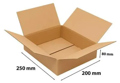 Image de Carton pliable 250 x 200 x 80 mm B360