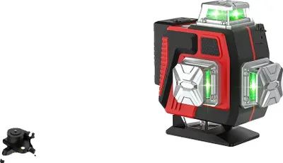 Image de Niveau laser, visibilité à 360 degrés, quatre têtes laser, 16 lignes + sacoche en toile