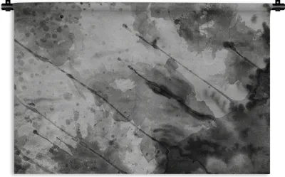 Produktbild von MuchoWow® Wandteppich Wandbehang Aquarell - Grau - Abstrakt 120x80 cm Tapisserie Dekoration Wandtuch - Wanddekorationen - Wandtücher