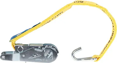 Produktbild von alca® Zurrgurt 1,5t 6m 25mm 1500 daN gelb verstellbar mit Ratsche + 2 Stahlhaken Ratschenspanner Spanngurt  nach DIN EN 12195-2