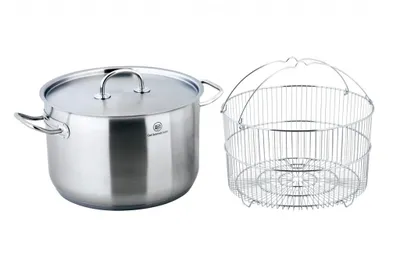 Obrázok produktu pre Hrniec s pokrievkou a košíkom nerezová oceľ 10 l / pr. 28 x 18 cm PRO-X CS-044022