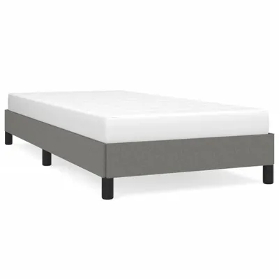 Produktbild von "Winter Sale" Klassische Betten - Grau Bettgestell ohne Matratze Dunkelgrau 100x200cm Stoff DE8619403