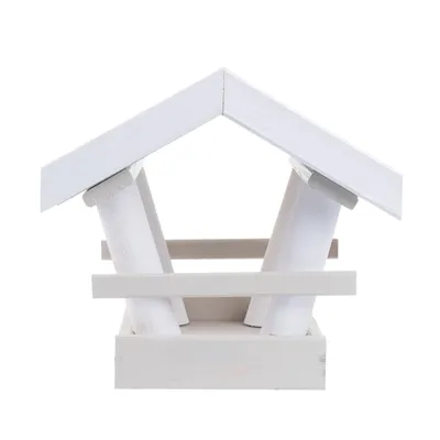 Obrázek produktu pro Woodygift Velké závěsné dřevěné krmítko pro ptáky na balkon a zahradu, impregnované, odolné, se slunečnicí 200 g