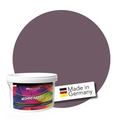Produktbild von WALLCOVER Wandfarbe Bordeaux Hochdeckend Klasse 1 Matt 5L für 40 m²