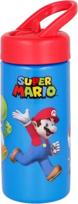 Produktbild von Super Mario Luigi Yoshi Toady Kinder Trinkflasche Wasserflasche Flasche 410 ml
