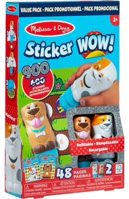 Produktbild von Melissa & Doug - Sticker WOW! Sticker-Stempelset 2er-Pack Tiere