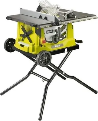 Image de Scie sur table Ryobi RTS1800EF-G, 1800 W, Lame 254 mm 48 dents, Table aluminium + Piètement rétractable