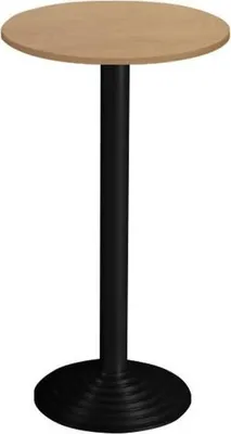 Produktbild von Stehtisch rund 1 Platte Durchmesser x H 600x1100mm buche/schwarz