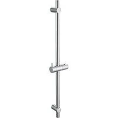Image de Barre de douche 70 cm - support de pommeau de douche réglable à 360 degrés - acier inoxydable