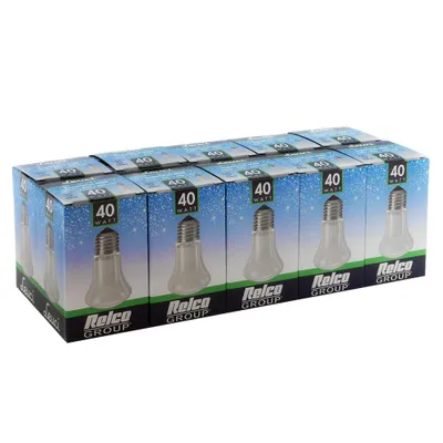 Produktbild von 10 x Krypton Glühbirne 40W E27 Pilzform opal weiß 40 Watt Glühlampe