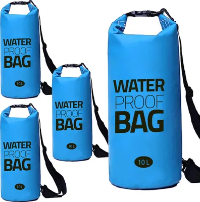 Immagine prodotto di Eurocatch - 4 sacche impermeabili - Borsa da viaggio impermeabile - Blu - 10 litri
