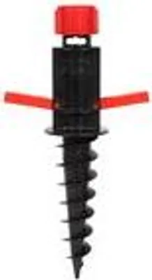 Produktbild von Alberts 609955 Einschraub-Bodenhülse | für alle Standrohre von Ø17 bis 33 mm geeignet | Kunststoff, schwarz/rot | Länge 400 mm