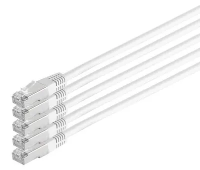 Produktbild von Patchkabel cat 6 S/FTP PIMF HF VE5 weiß 1,0m