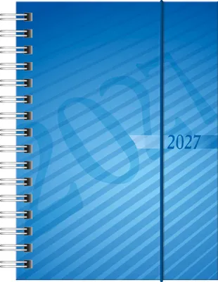 Produktbild von rido/idé 7013102307 Taschenkalender Mod. perfect/Technik I 2027 A6, Kunststoff, blau