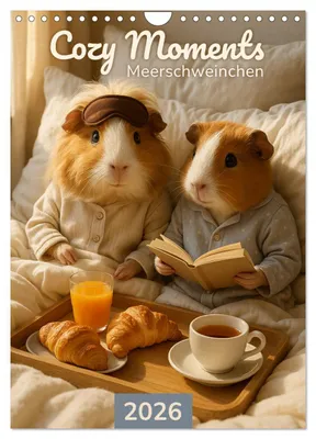 Productafbeelding van Gezellige Momenten - Cavia Kalender (Wandkalender 2027, formaat DIN A4, staand), CALVENDO Maandkalender