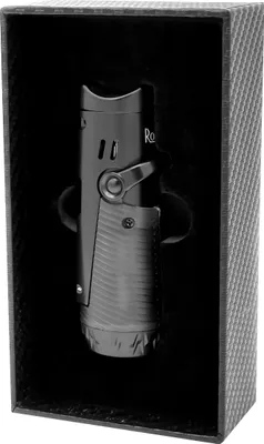 Obrázek produktu pro Zapalovač RONSON BORA GUN METAL BLACK 2 JET pro doutníky