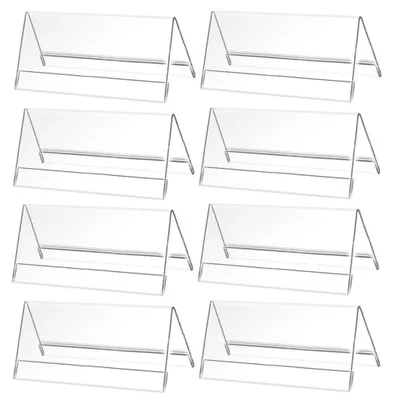 Produktbild von Tischnotizhalter - 8 Stück, transparente Acryl-Labelhalter für Menükarten