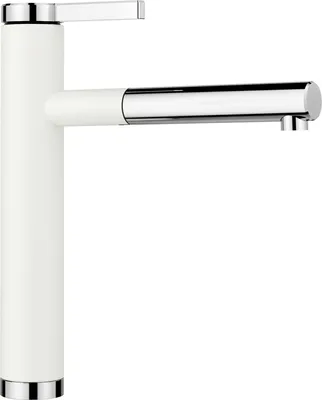 Immagine prodotto di Blanco Linee S - Drezová batéria s výsuvnou koncovkou, biela/chróm 518441