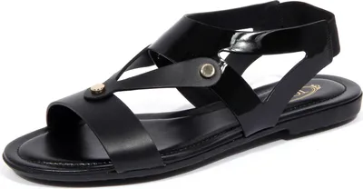 Produktbild von 1801J sandalo donna schwarz TOD'S scarpe Leder/Patent Schuh Frau