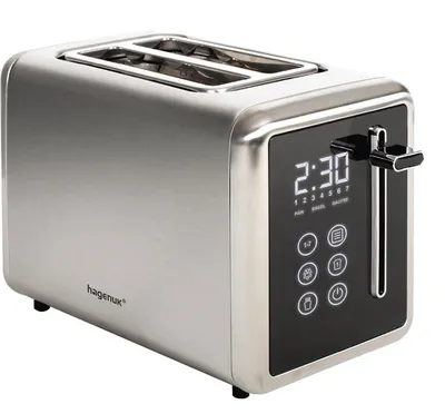 Produktbild von Hagenuk Digitaler Toaster 850W LED-Display 7 Toastprogramme Countdowntimer