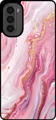 Produktbild von Smartphonica Handytasche geeignet für Motorola Moto G52 / G82 mit Marmordruck - TPU zurück Abdeckung Fall Marmor-Design - Pink