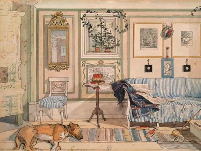 Produktbild von Carl Larsson Kunstdruck Bild - Mein Wohlfühl-Zimmer, 1894 (60 x 80 cm)