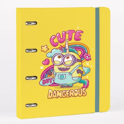 Immagine prodotto di Cartella ad anelli Minions (4 anelli)