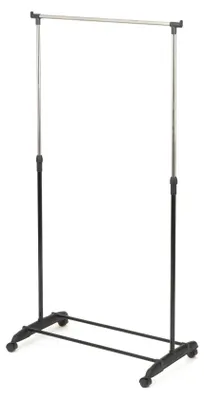 Kleiderstange, verstellbar 85-165 cm, 78x42 cm, Schwarz/Silber